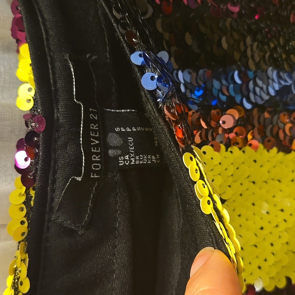 Shimmery sequin flared pants - Picture 3 of 4